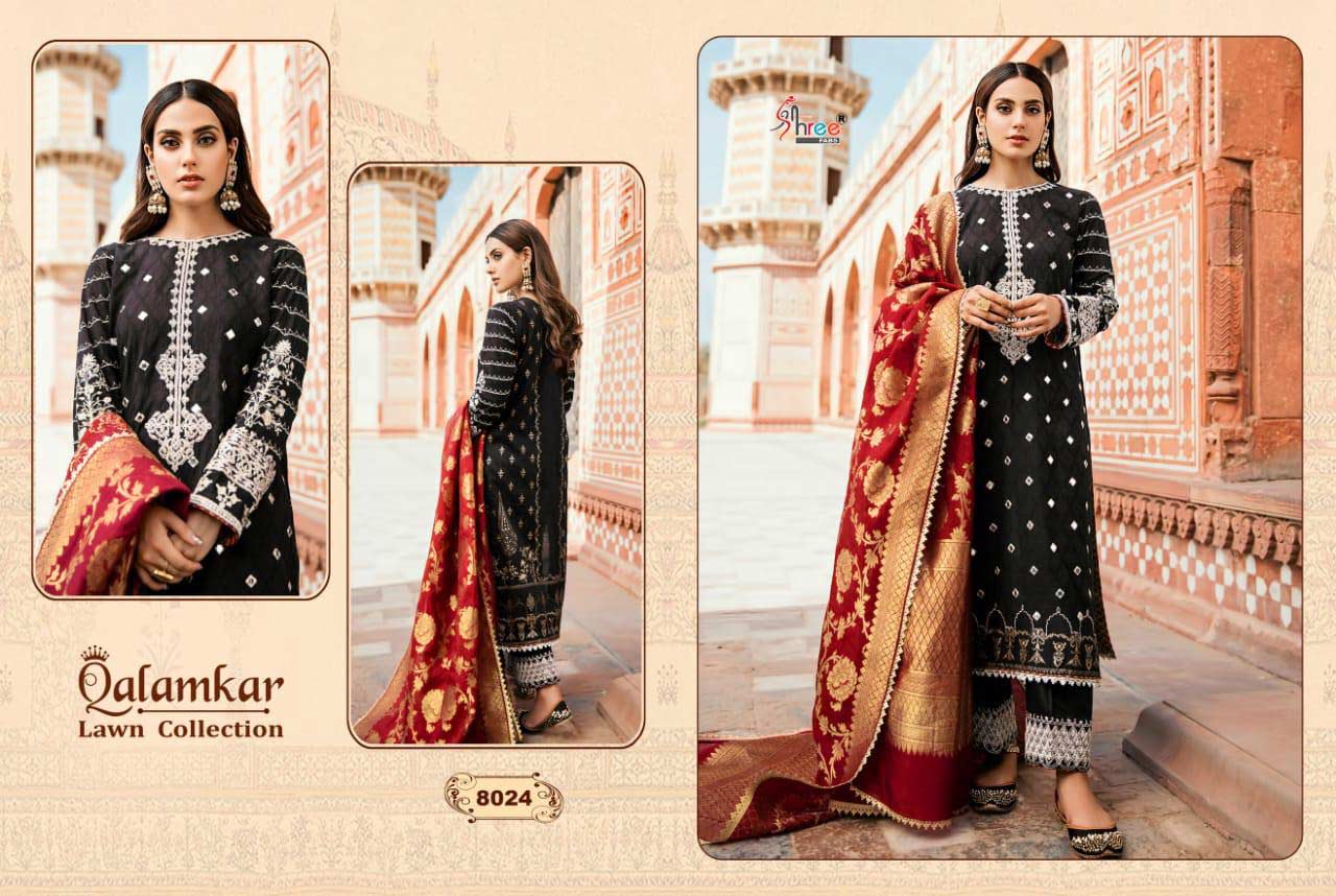 Shree Fabs Qalamkar Lawn Collection Cotton Suit Shree Fabs Qalamkar Lawn Collection Cotton Suit